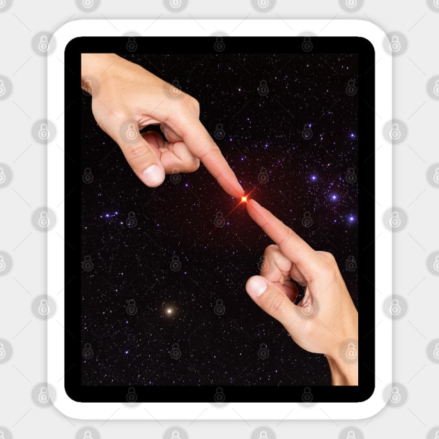 Universe touch Sticker by JunniePL